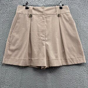 ASOS Design Mom Short with‎ Waist Tabs Neutral 6